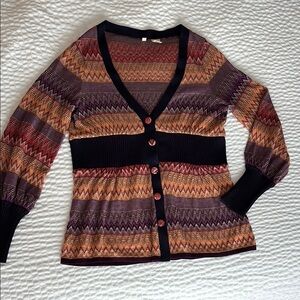 Anthropologie MOTH Fiamma Cardigan
Zigzag Chevron size Medium